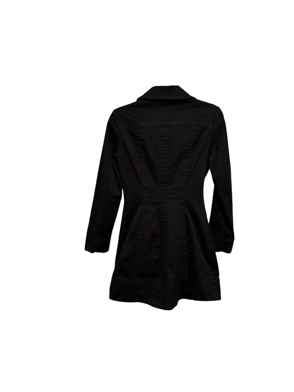 H&M Black Single-Breasted Trench Coat - Classic Cut - Worn Once! Like New! - Picture 4 of 7